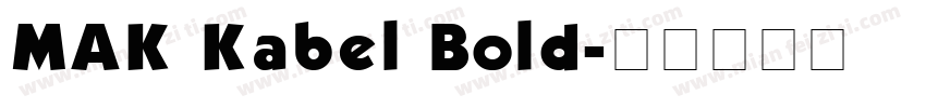 MAK Kabel Bold字体转换